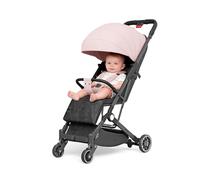 Poussette Canne Compacte Légère, 0 à 4 Ans, Pliage Rapide, 3 Positions d'Inclinaison, Panier de Rangement, Harnais à 5 Points, Trolley de Transport (Rose)