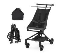 Poussette Canne Compacte Pour Bébé 0-3 Ans, Ultra Légère 3.8 kg, Pliable Et Facile à Transporter, Idéal Pour Les Voyages, U1107 - Tube En Fer, Tissu Oxford 600D, Noir