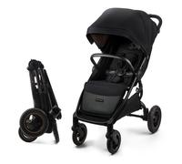Poussette Canne jusqu’à 27 kg Kinderkraft MITZY AIR, Pliage Compact, Roues Gonflables, Capote UPF50+, Siège XL,