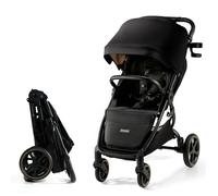 Poussette canne jusqu'à 27 kg, Kindercraft MITZY, Pliage d'une seule main, Grandes roues amorties sans gonflage, Noir