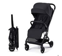 Poussette Canne Kinderkraft INDY 3 légère pliage une main CLICK & FOLD roues TPR frein central Noir