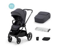 Poussette canne Kinderkraft NEA, Jusqu’à 22 kg, Grandes roues increvables, Imperméable et filtre UPF50+, Gris foncé