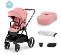 Poussette canne Kinderkraft NEA, Jusqu'à 22 kg, Grandes roues increvables, Facile à transporter, Construction légère, Rose