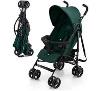 Kinderkraft TIK Poussette Légère, Ne Pèse Que 6,5 kg, Poussette De Voyage, Facile À Pince, Dossier Réglable En Position Allongée, De La 6 Mois, poids maximum jusqu'à 17kg, Vert