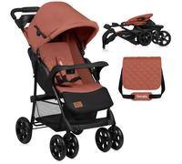 Lionelo Buggy Emma – Léger, facile à plier, dossier & repose-pieds réglables, sac à langer, 6-36 mois