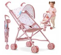 Poussette canne pour poupée légère et pliable avec capote Kinderplay (KP0290B)