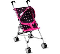 Kinderplay Poussette Poupée | Poussette Jouet | Poussette Poupee - Poussette Poupon | Poussette Bebe Jouet Fille | Poussette de Conception Légère Stable, Hauteur Jusqu'à la Poignée 54 cm, KP0290R