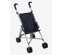 Poussette-canne pour poupon bleu étoiles TU