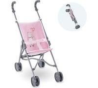 Poussette Canne Rose pour poupon 36/42/52 cm Multicolore G
