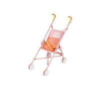 Poussette canne SMOBY Baby Nurse pour poupon jusqu'à 42 cm pliable rose/jaune