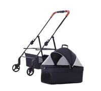 Poussette Chat Poussette pour Chien Poussette Pliante 3 En 1 Pour Chien Et Chat, 4 Roues, Avec Support Amovible, Panier De Rangement Pour Chiens De Taille Moyenne Et Petite Poussette Chien Poussette p