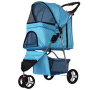 Poussette Chat Poussette pour Chien Poussette Pour Chien Poussette Pour Animaux De Compagnie Avec Roues Transporteur Chat Chariot De Promenade Voyage Chariot Pliant Pour Chiot Petit-moyen Poussette Ch