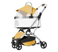 Poussette Chien Chariot Pour Chien Poussette Pliable Pour Animaux De Compagnie, Pour Petits Et Moyens Chiens, Chats, Poussette Pour Chien Avec Support Amovible, Poussette Pour Animaux De Compagnie Pou