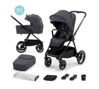 Poussette combinée 2 en 1 avec suspension et protection upf50+ gris foncé TU