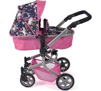 Poussette Combinée 2 En 1 Mika Licorne Pour Poupée Rose TU