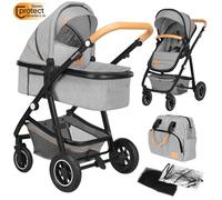 lionelo Poussette duo combinée 2en1 Amber Grey Stone