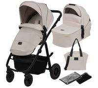 Poussette combinée 2en1 LIONELO Amber Plus - Pack poussette, Nacelle, sac et accessoires - Beige