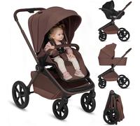 Poussette combinée 3 en 1 LIONELO® Buggy poussette de voyage avec coque de vo...