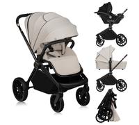 Poussette combinée 3 en 1 LIONELO® Buggy poussette de voyage avec coque de vo...