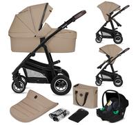 Poussette combinée 3 en 1 poussette buggy + baignoire bébé + coque bébé LIONELO®
