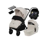 Poussette combinée 3en1 Mika Plus - Jusqu'à 22kg - Pack poussette Trio, Nacelle, Siege auto, sac et accessoires - Beige