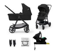 Poussette combinée 4-en-1 - KINDERKRAFT - NEWLY - Siège auto avec base i-Size - 7,5 kg - Noir