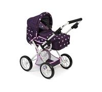 Poussette combinée Leni Etoiles Violet pour poupée