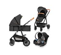 Poussette combinée LIONELO® 3 en 1 siège auto gris graphite