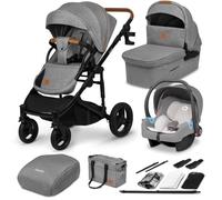Poussette combinée LIONELO Mari Tour - iSize - Gris