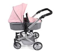 Bayer Chic 2000 Poussette pour poupée 595 Gris-Rose