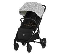 Poussette compacte avec suspension et protection upf50+ pour bébé noir/argent TU