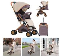 Poussette Compacte Citadine - XUANYU - Pliable d'une Main - De La Naissance À 22 Kg - Dossier Inclinable - Poche - Réglage