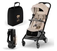 Poussette compacte et facile à plier pour voyages et déplacements beige TU