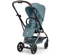 Poussette Compacte et Rotative Eezy S Twist+2 Châssis Taupe et Siège Stormy Blue
