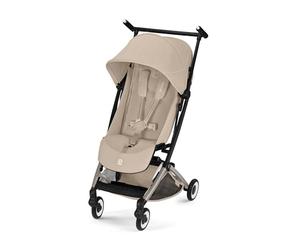 Poussette Compacte LIBELLE, de 6 Mois à 4 Ans, Almond Beige CYBEX Gold | De 6 mois à 4 ans env., Ultra-légère, Harnais ajustable à une main, Taille bagage cabine, Compatible coques bébé