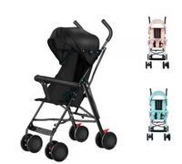 Poussette Compacte - XUANYU - Poussette Compacte - De la naissance à 6 mois - EVA roues - Capacité de charge maximale :30KG-Noir
