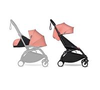 Poussette Complète BABYZEN YOYO2 - Comprend YOYO Pack nouveau-né 0+ (Ginger), Cadre (Noir) & Pack couleur 6+ (Ginger) - Pour les Enfants jusqu'à 22 kg