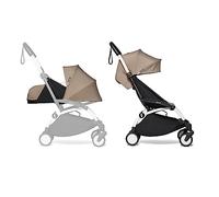 Poussette Complète BABYZEN YOYO2 - Comprend YOYO Pack nouveau-né 0+ (Taupe), Cadre (Blanc) & Pack couleur 6+ (Taupe) - Pour les Enfants jusqu'à 22 kg