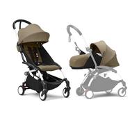 Poussette complète YOYO 3 châssis blanc Pack 0+ et 6+ Toffee - Stokke
