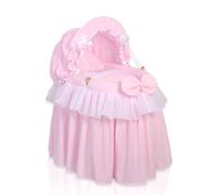 Poussette/couffin pour poupée avec capuche, modèle Petite Princesse rose