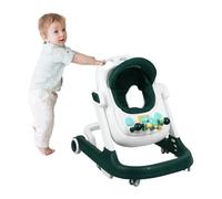 Poussette d'apprentissage pour enfants, avec musique et planche de jeu amovible (vert-A)