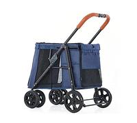 Poussette de luxe for grand chien, poussettes for chiens de grande taille, poussette for animaux de compagnie de qualité supérieure, 4 roues, équipement for animaux de compagnie, poussette for chat, c