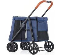 Poussette de luxe pour grand chien, poussette pour chiens de grande taille, landau pour animaux de compagnie, poussette à 4 roues pour animaux domestiques, poussette pour chat, chien et plus encore,