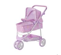 Poussette de poupée 2-en-1, Teamson Kids, violet, 56 X 41 X 70