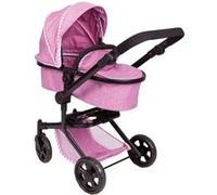 Poussette de poupée 2 en 1 trend fuchsia