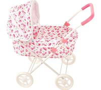 Poussette de poupée BabyTrold blanche avec cerises au design classique