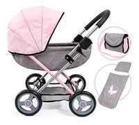 Poussette de poupée - BAYER DESIGN - COSY - Pliable - Bicolore - Pour poupées jusqu'à 46 cm