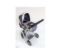 Poussette de poupée combinée JARA gris bleu foncé
