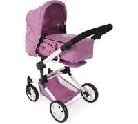 Bayer Chic 2000 587-62 Poussette pour poupée Jara, Poussette combinée 2 en 1 pour Enfants de 4 à 8 Ans, Rose Jeans