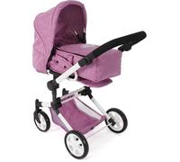 Poussette de poupée combinée JARA jean rose
